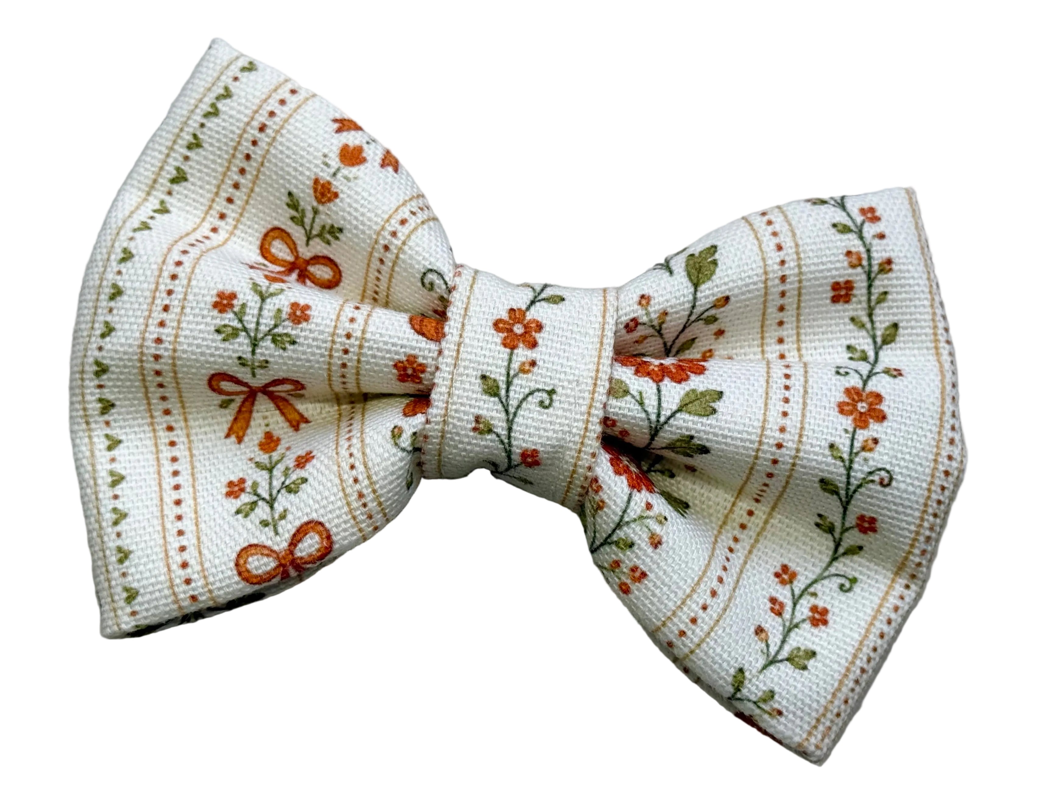 Autumn Folk Floral Bow Tie