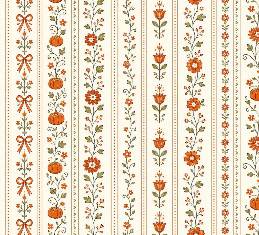Autumn Folk Floral Bandana