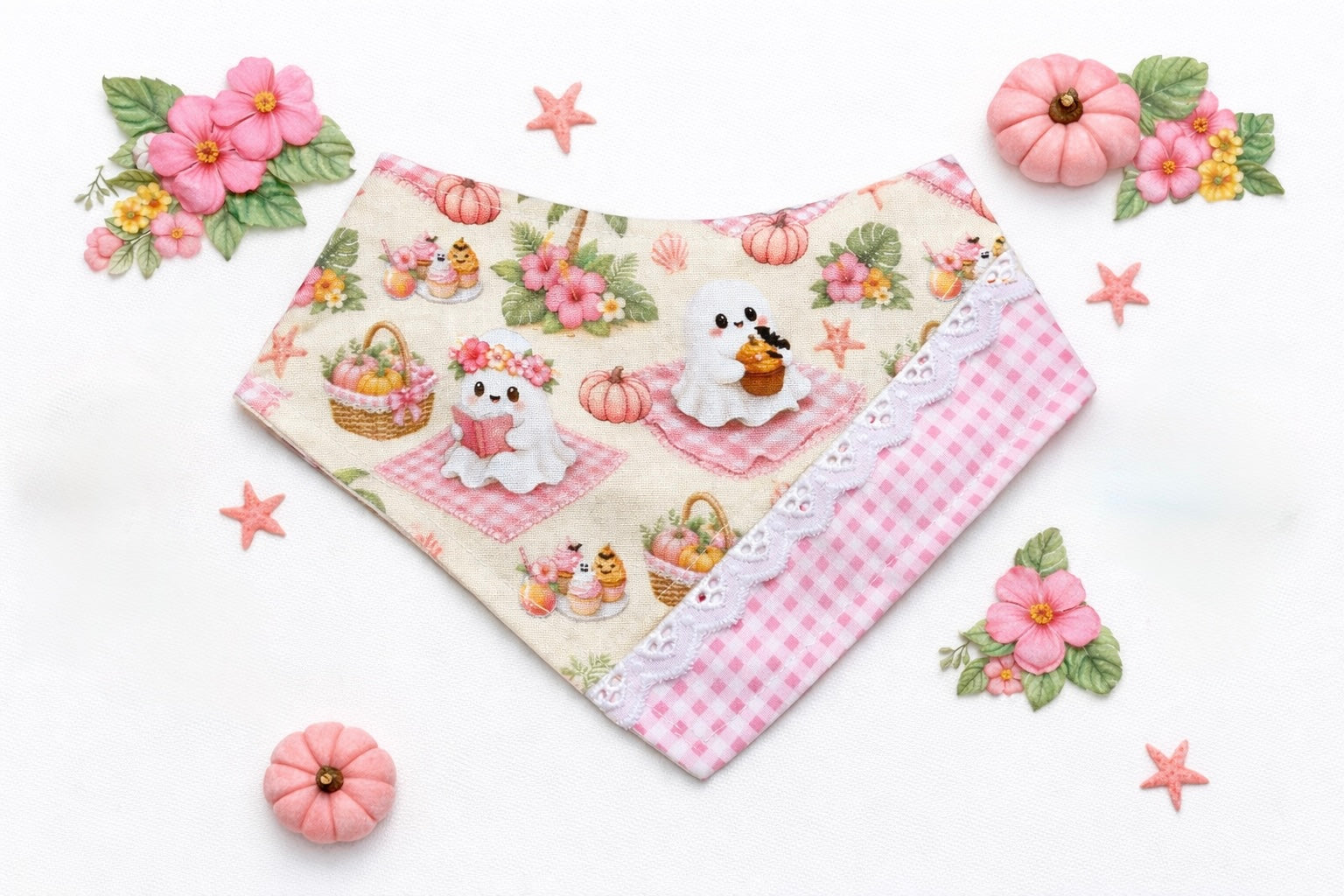 Ghosts & Gingham Summerween Bandana