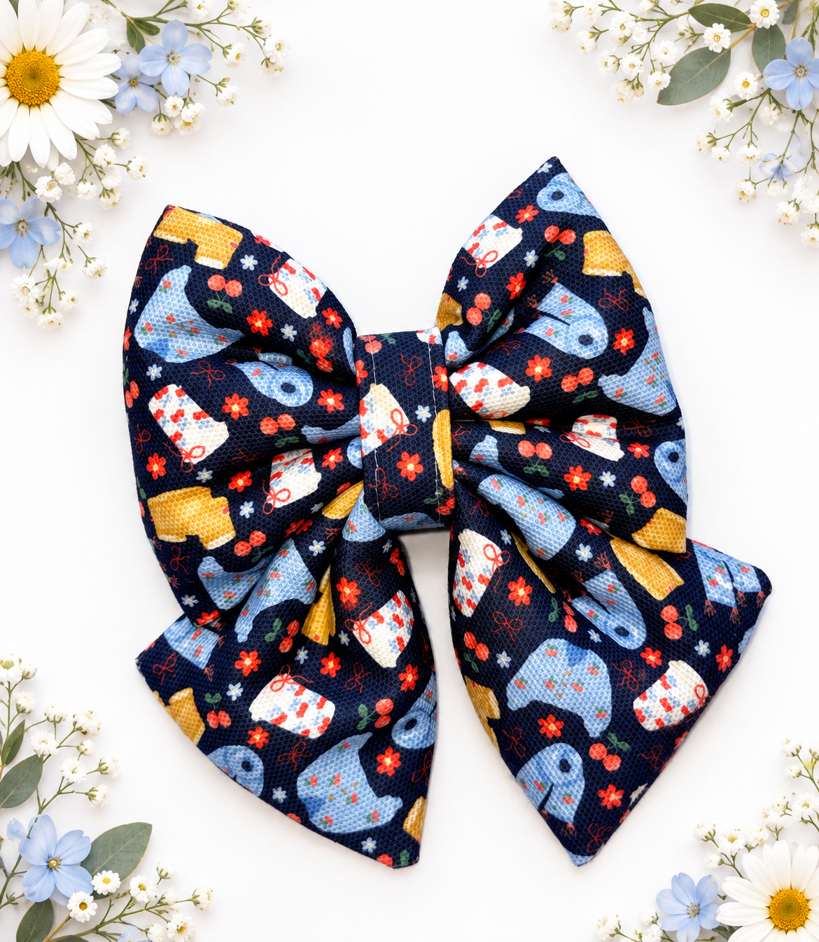 Cosy Autumn Bouffant Bow Tie