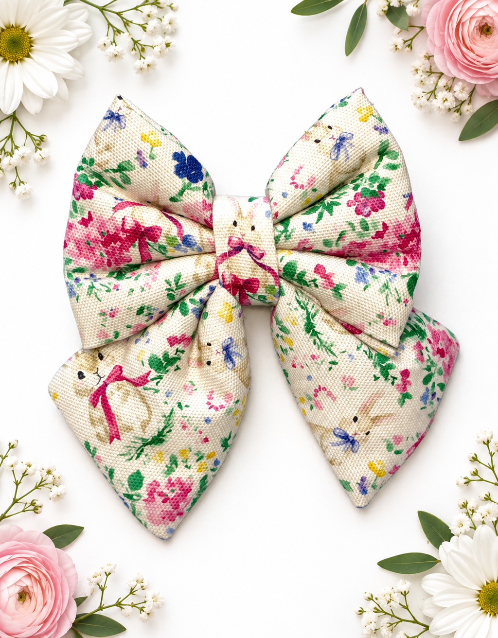 Blossom Bunny Bouffant Bow Tie