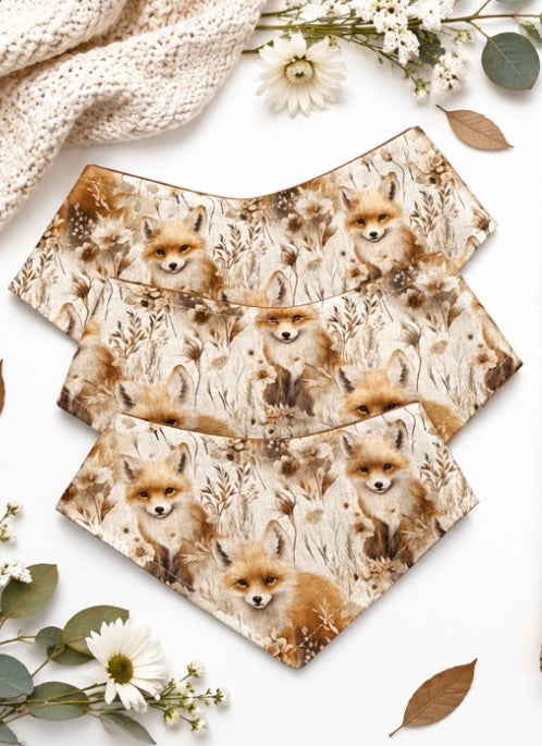 Floral Fox Bandana
