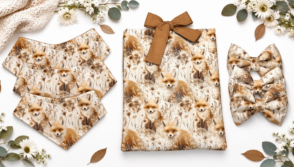 Floral Fox Bandana