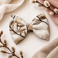 Winter willow  Bouffant Bow Tie