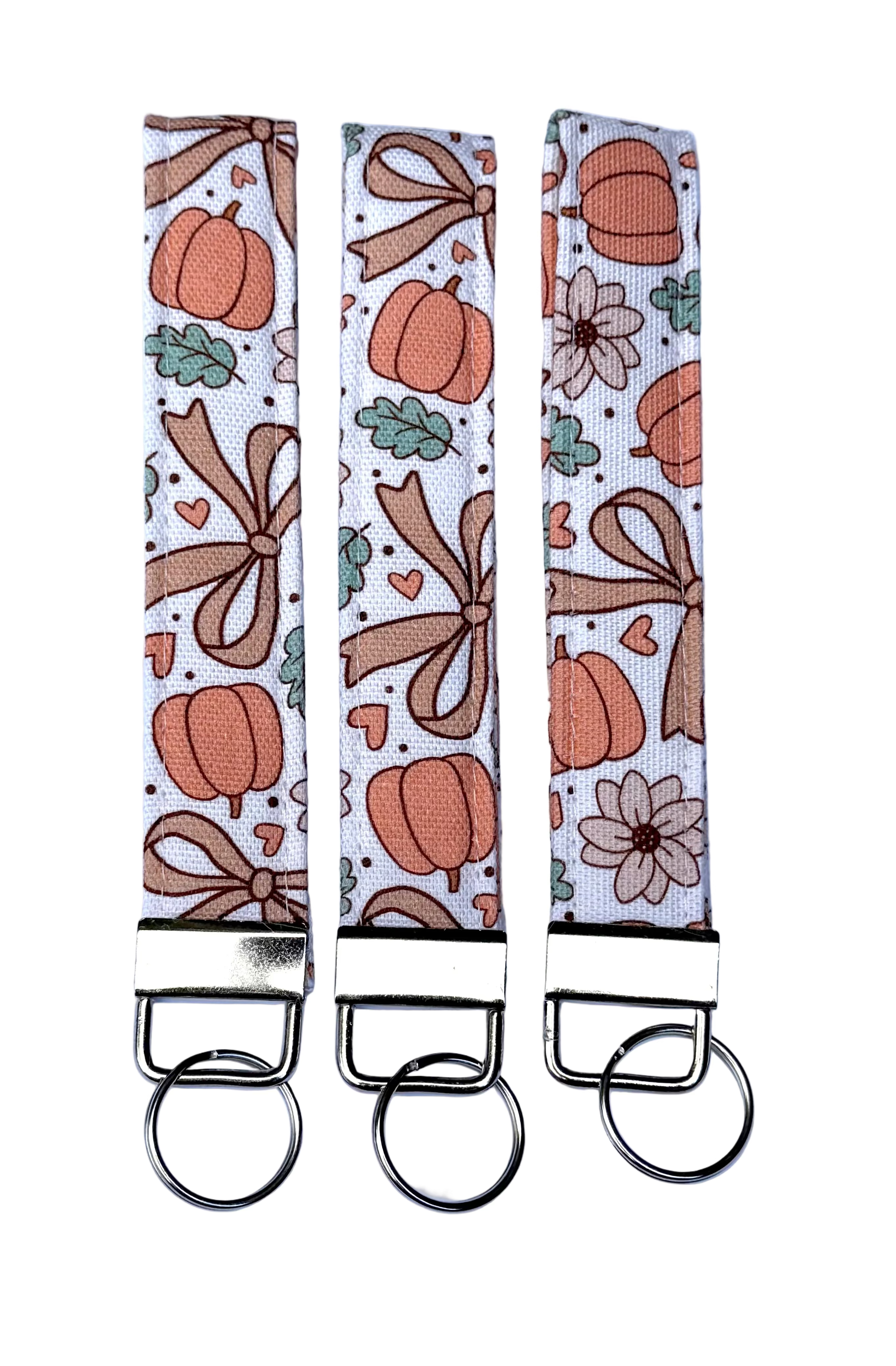 Pretty Little Pumpkin Wristlet Key Chain