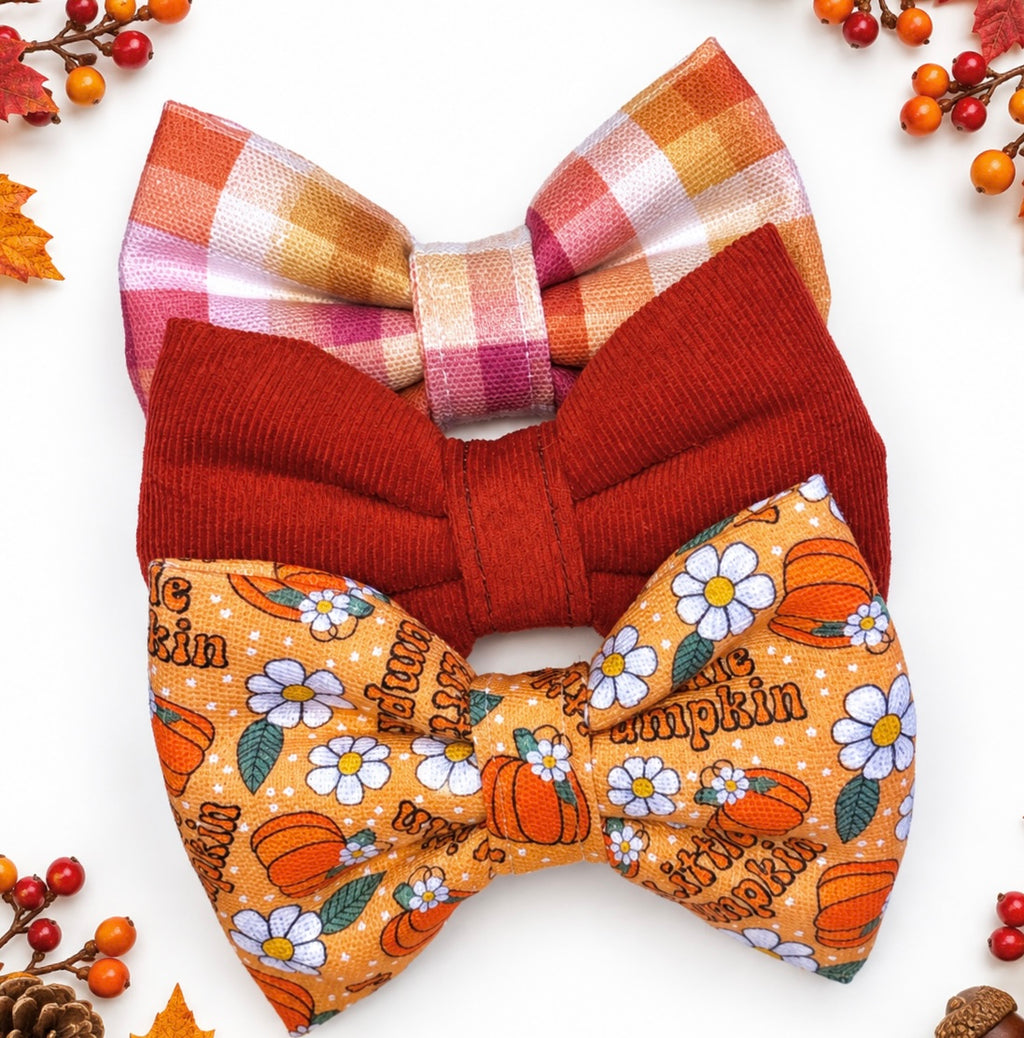 Little Pumpkin Bouffant Bow Tie