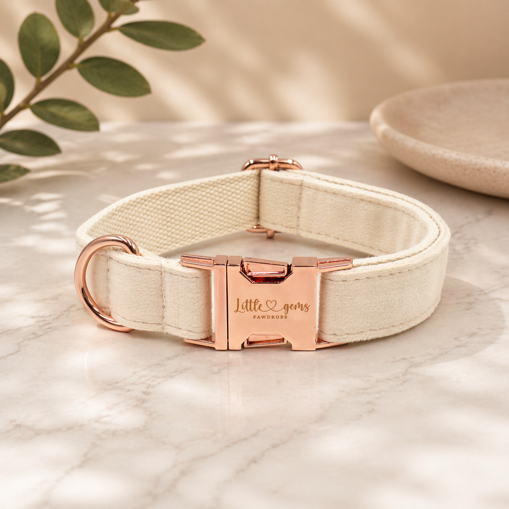 Cream Velvet Collar