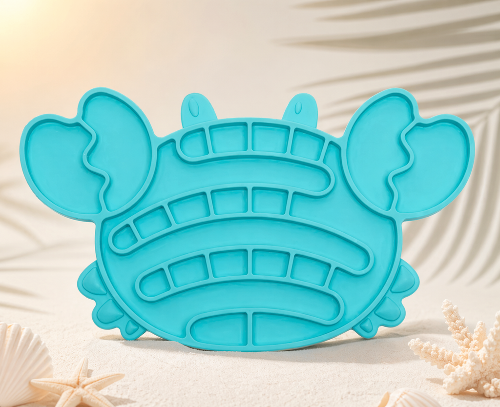 Coastal Crab Silicone Dog Lick Mat